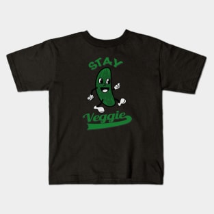 Veggie Cucumber Cartoon Kids T-Shirt
